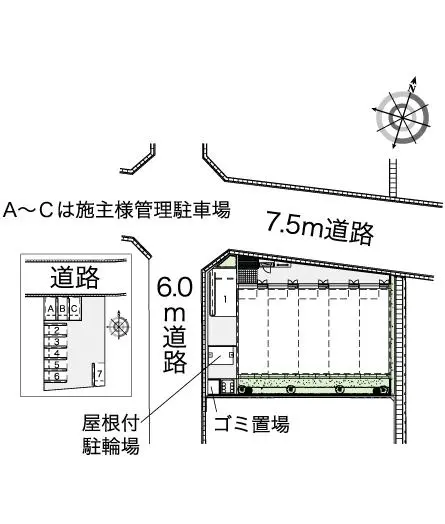 ★手数料０円★清須市新清洲　月極駐車場（LP）